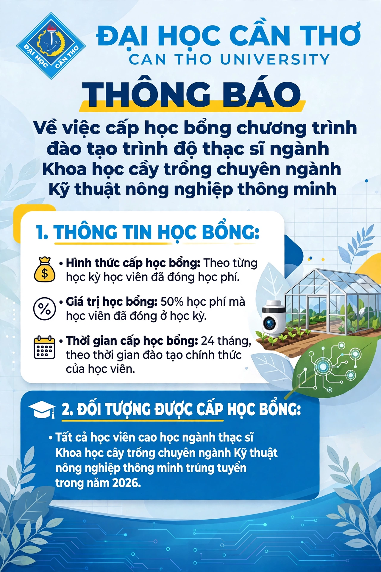 Poster thông báo