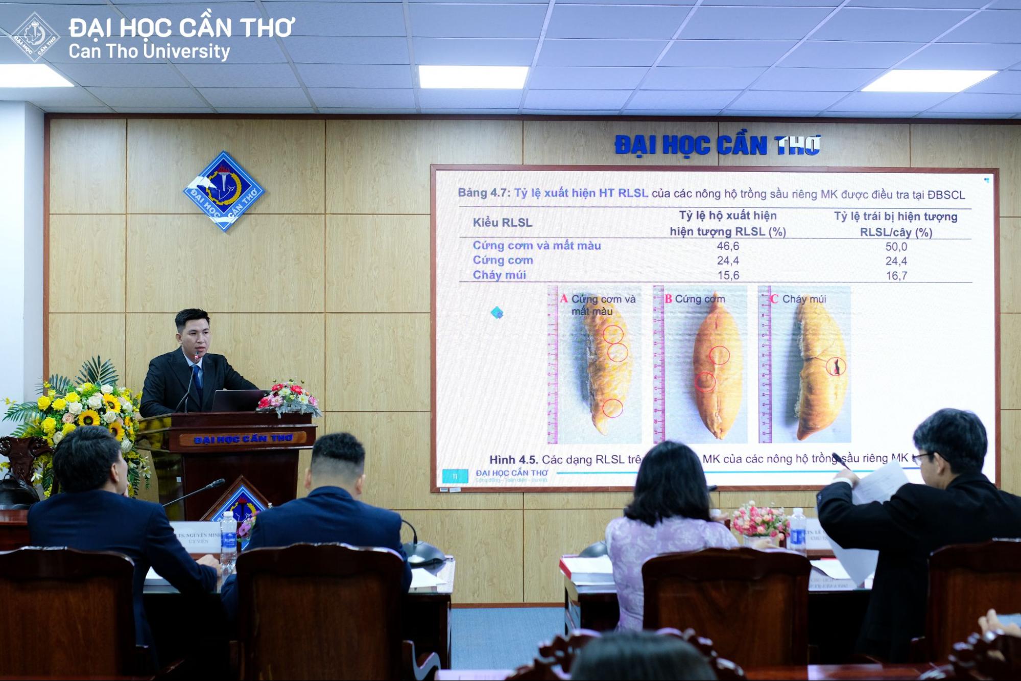 Nghiên cứu sinh trình bày luận án
