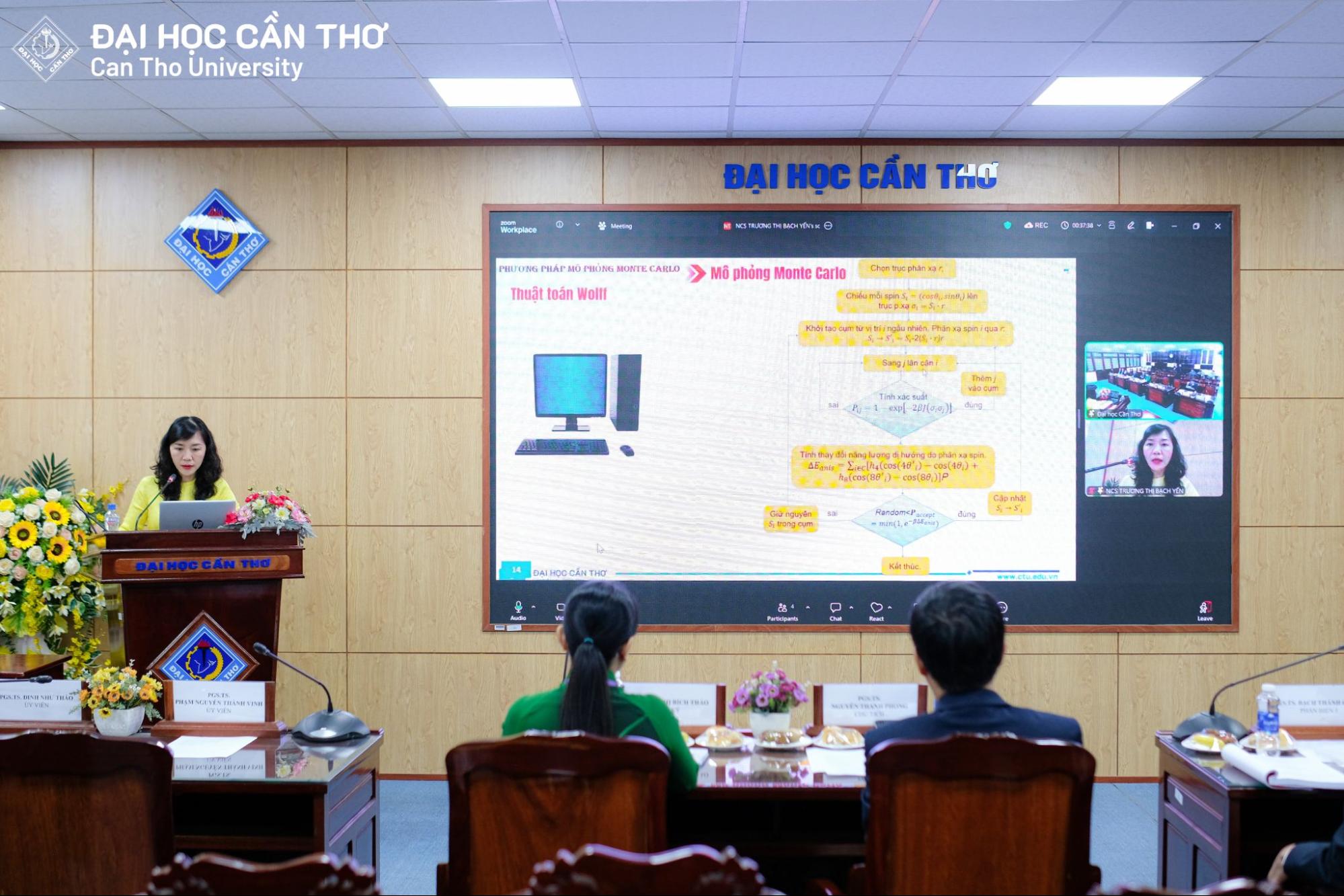 Nghiên cứu sinh Trương Thị Bạch Yến trình bày luận án